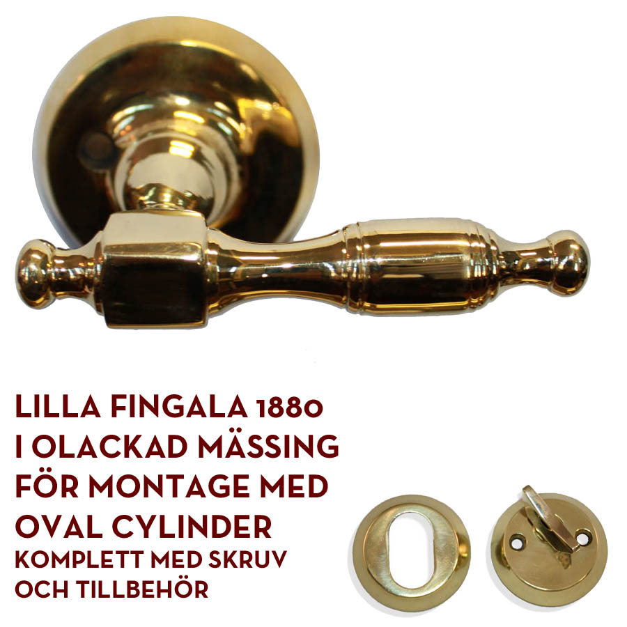 Lilla Fingala 1880 mässing (ytterdörrshandtag)