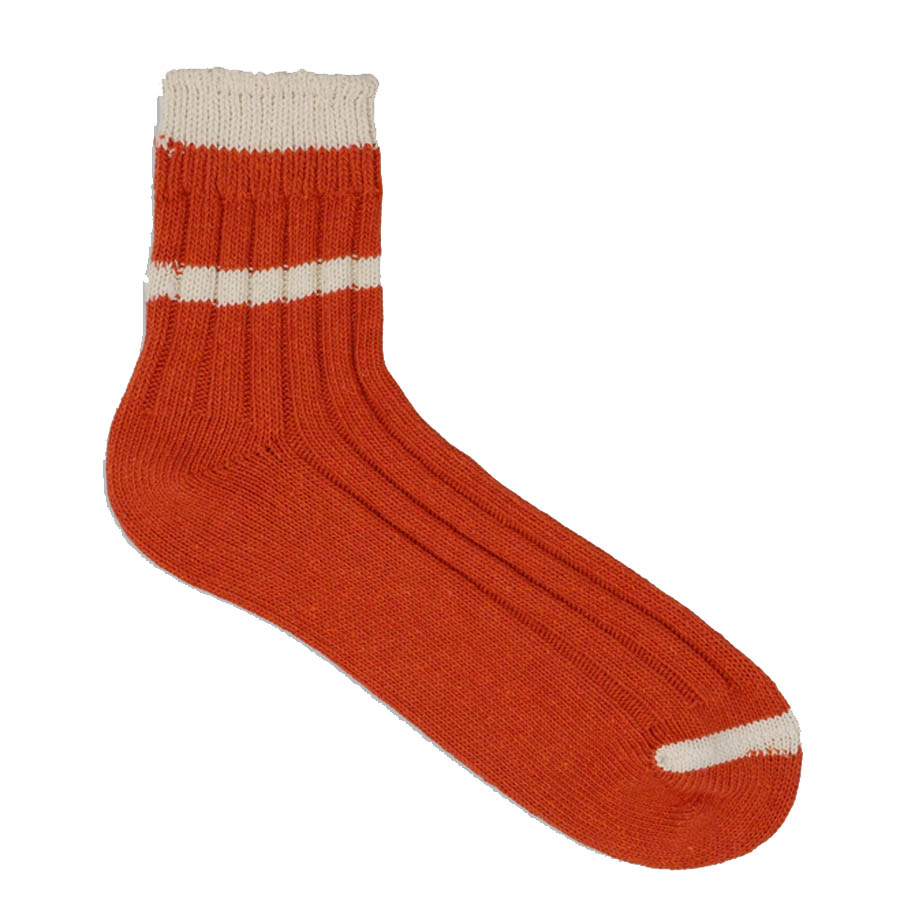 Short Orange Socks (strumpor i återvunnen bomull) 39-45 - Klicka på bilden för att stänga