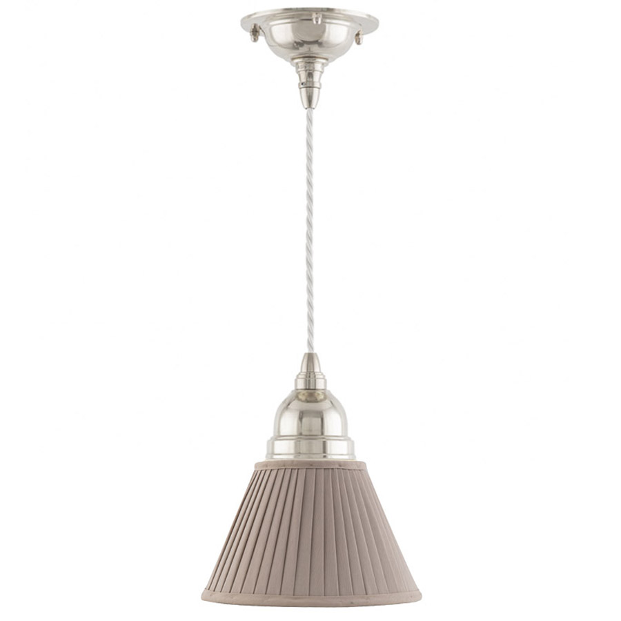 Byström 60 nickel med beige textilskärm 20 cm (fönsterlampa) (bild för) Byström 60 nickel med beige textilskärm 20 cm (fönsterlampa)