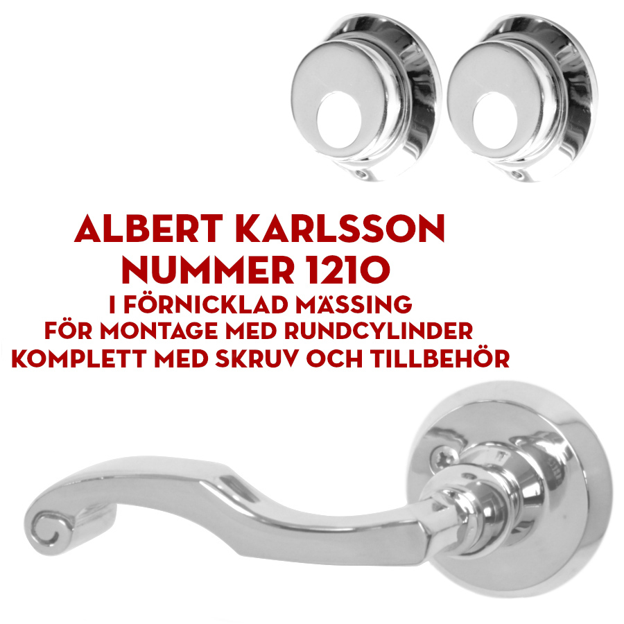 (bild för) Albert Karlsson nummer 1210 förnicklad för dubbla rundcylindrar