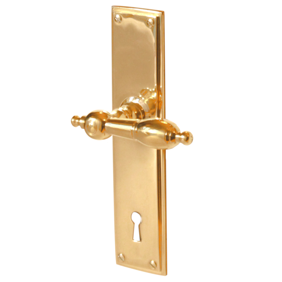 (bild för) Låsbolaget 144 mässing med långskylt Vasaplatsen