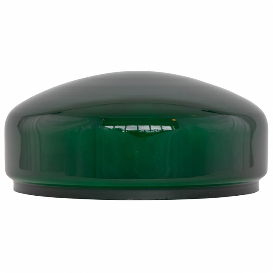 Större bordlampskärm låg grön (235-fattning)