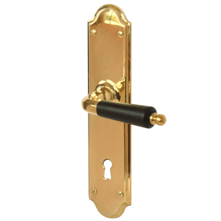 (bild för) Låsbolaget 439 mässing med välvd långskylt