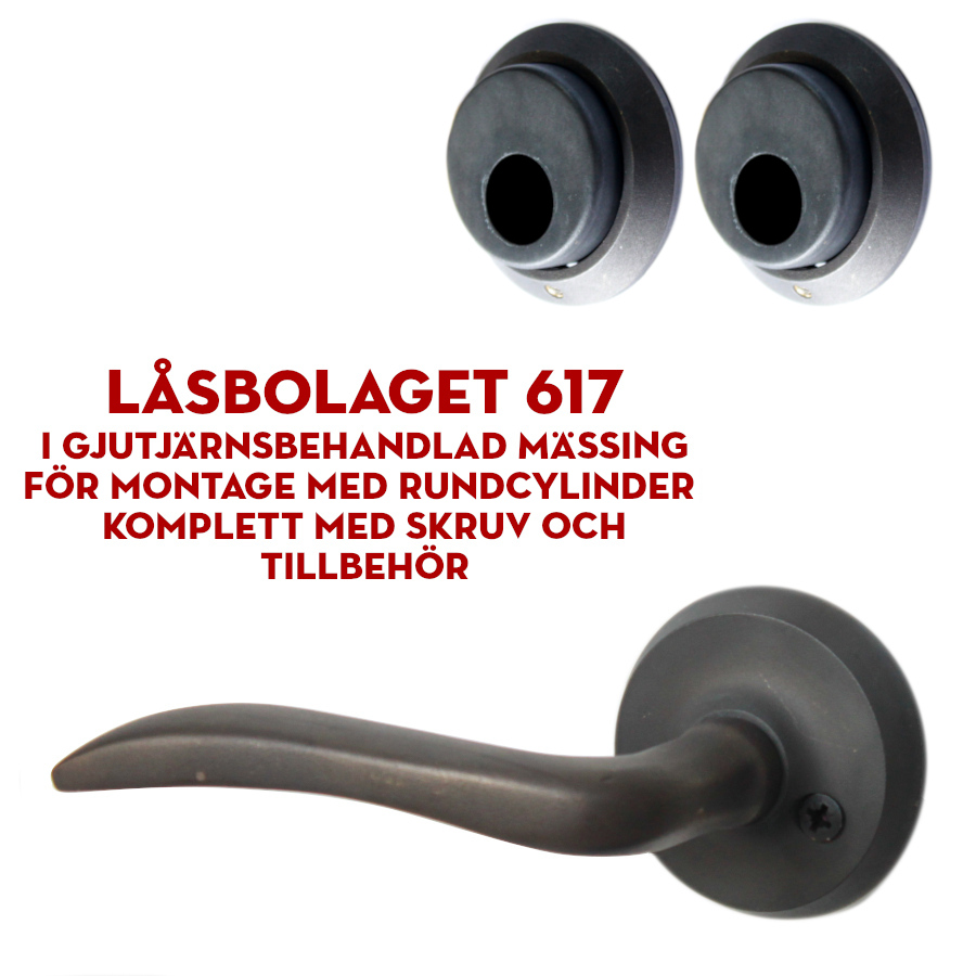 (bild för) Låsbolaget 617 stort gjutjärn för dubbla rundcylindrar
