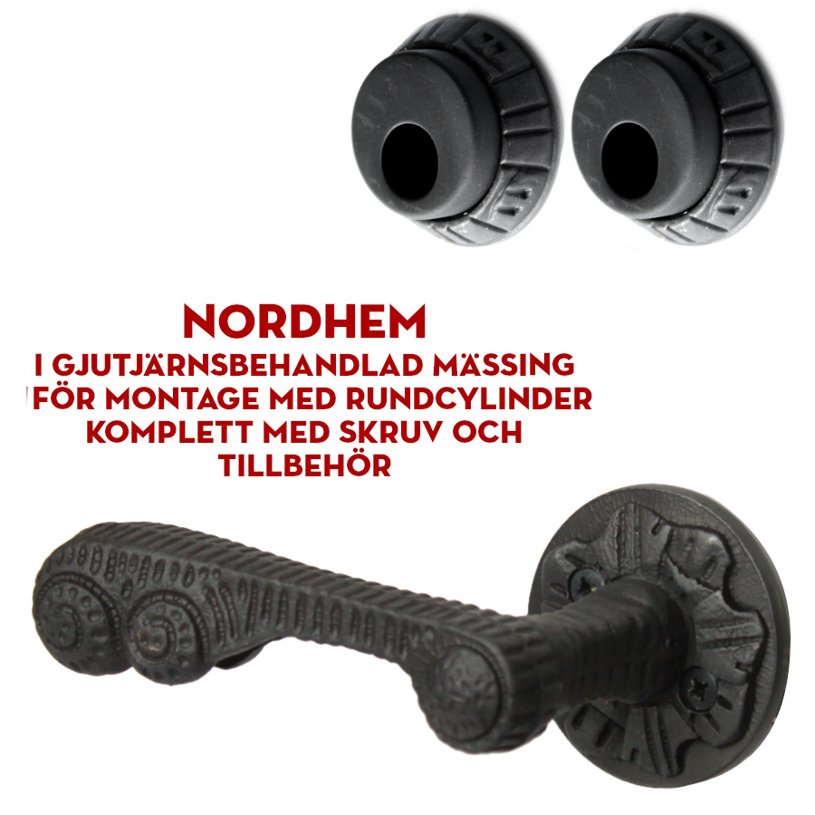 (bild för) Nordhem i gjutjärn för dubbla rundcylindrar 
