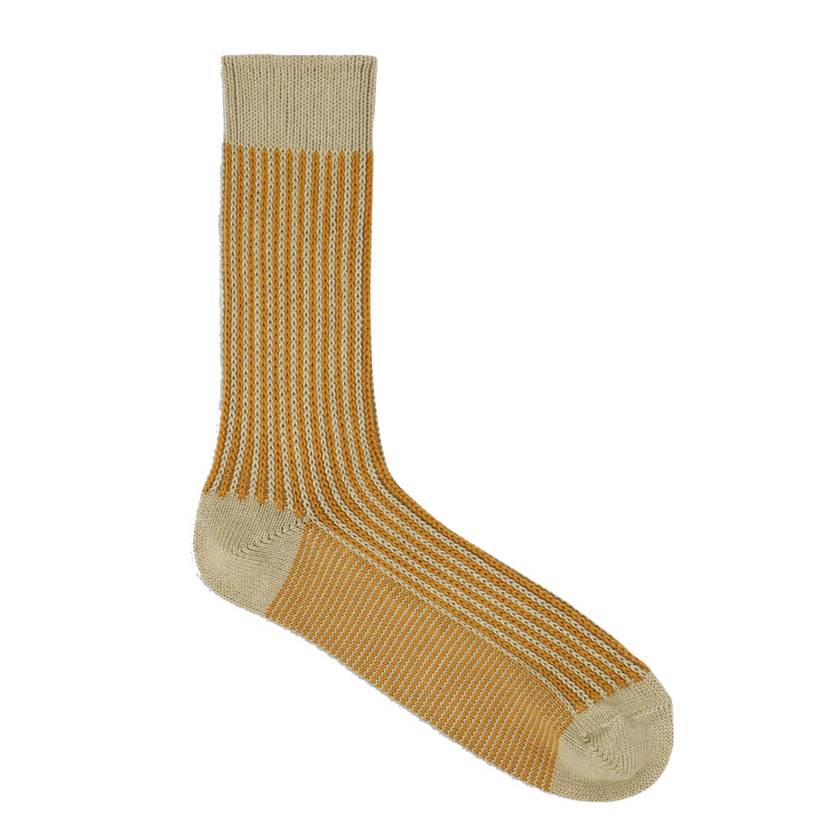 Vertical Brown Socks (strumpor av återvunnen bomull) 39-45