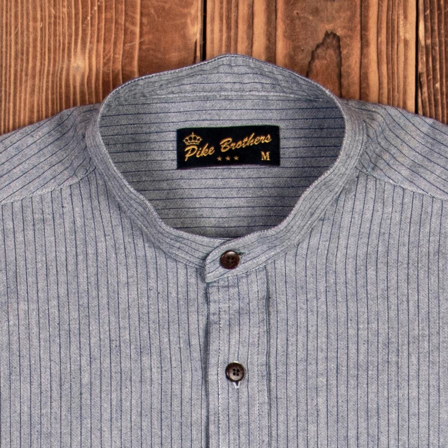 1923 Buccanoy Shirt grey striped (skjorta från Pike Brothers)
