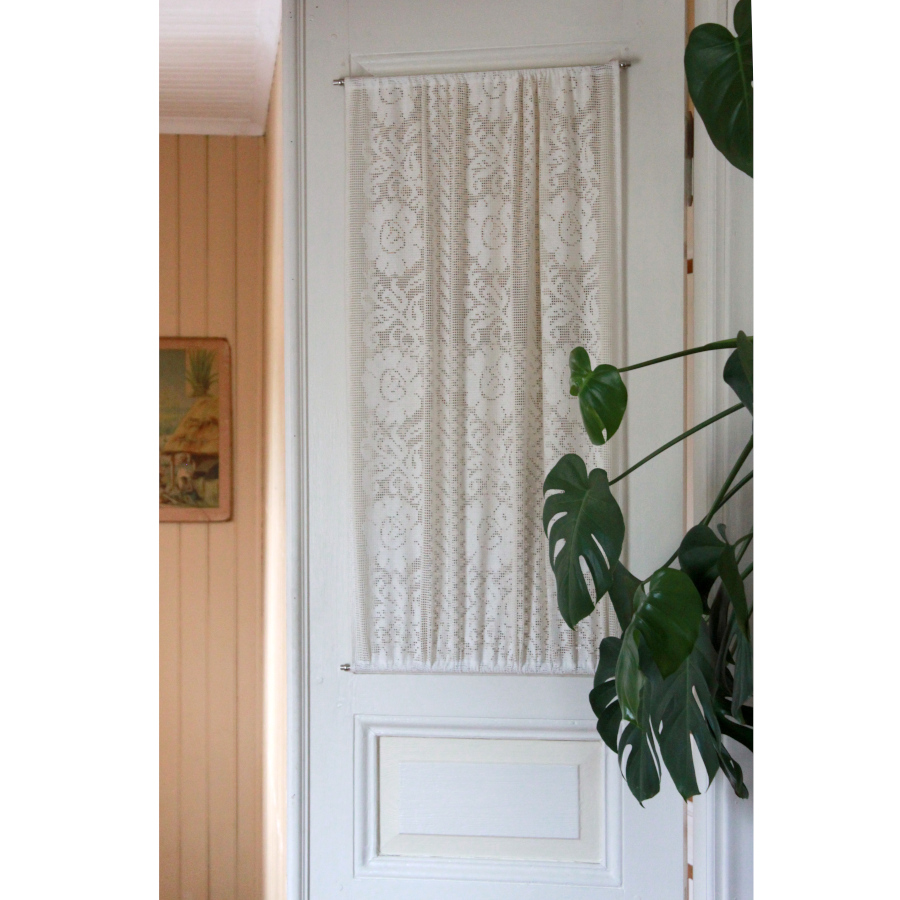 (bild för) Dörrgardinstång Bistro med fyra minihållare och två stänger nickel