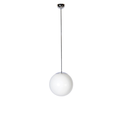 Klotlampa 350 mm förkromad med olika längder på pendeln (bild för) Klotlampa 350 mm förkromad med olika längder på pendeln