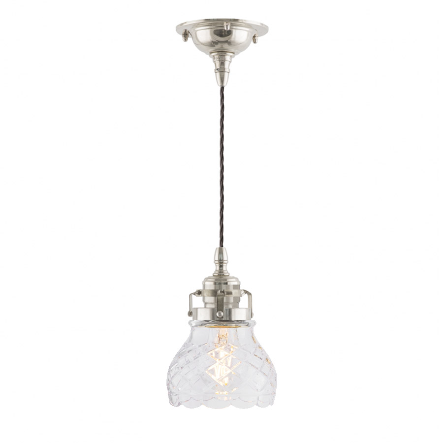 Ferlin förnicklad rutslipat klarglas (fönsterlampa) (bild för) Ferlin förnicklad rutslipat klarglas (fönsterlampa)