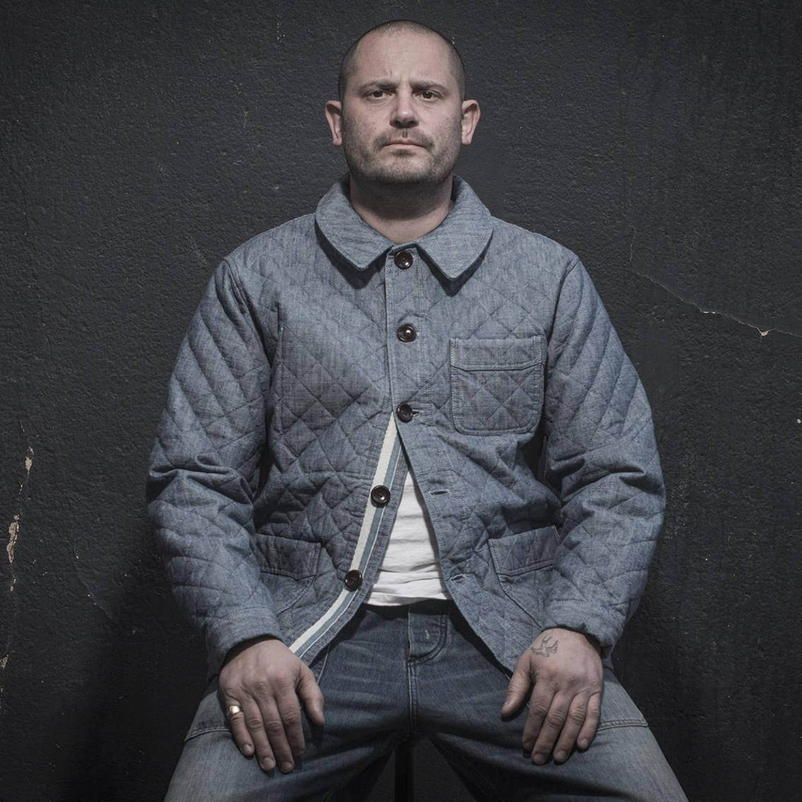 (bild för) Le Bourgeron "Matelassé" Chambray (fransk arbetsjacka) Fleurs de Bagne