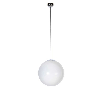 Klotlampa 450 mm förkromad med olika längder på pendeln (bild för) Klotlampa 450 mm förkromad med olika längder på pendeln