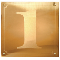 (bild för) Nummerskyltar i mässing för hus