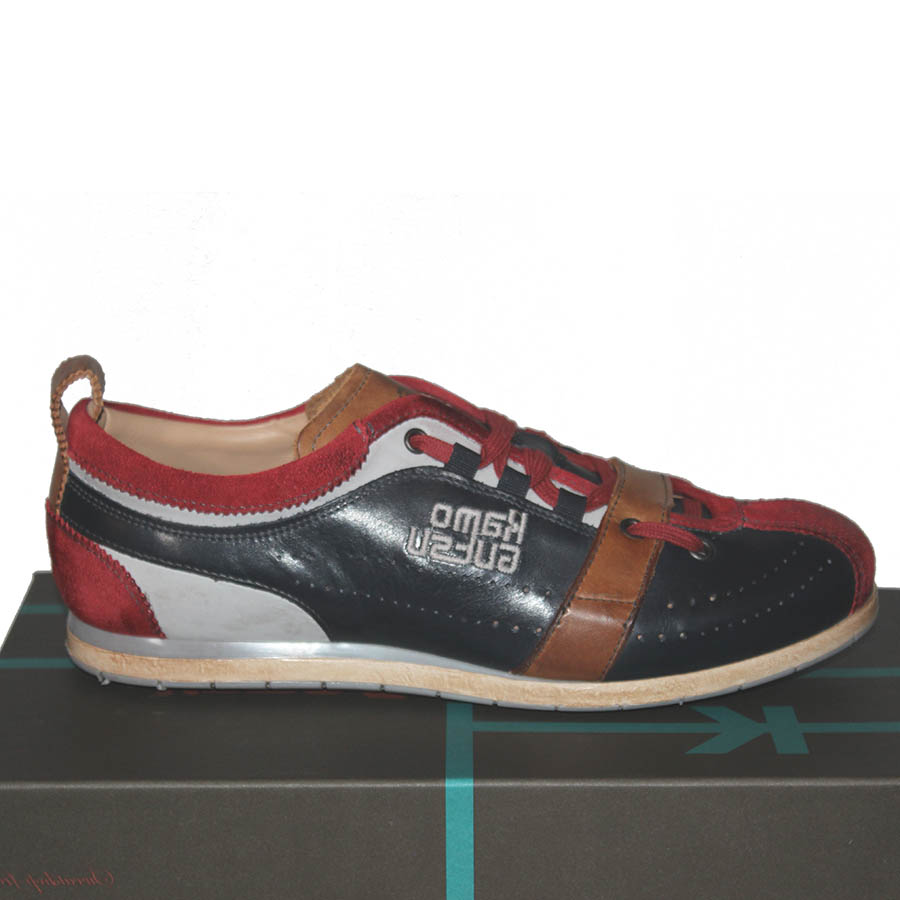 Sneaker Kamo-Gutsu TIFO-017 Rosso-Navy (herrsko) (bild för) Sneaker Kamo-Gutsu TIFO-017 Rosso-Navy (herrsko)