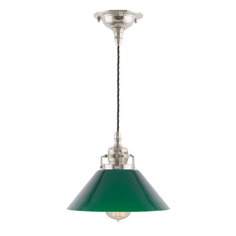 Ferlin förnicklad liten grön skomakare (fönsterlampa) (bild för) Ferlin förnicklad liten grön skomakare (fönsterlampa)