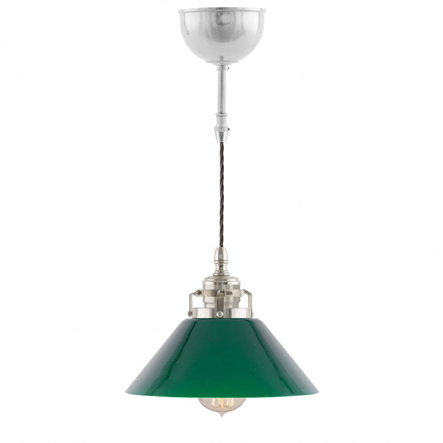 Ferlin förnicklad liten grön skomakare (fönsterlampa) (bild för) Ferlin förnicklad liten grön skomakare (fönsterlampa)