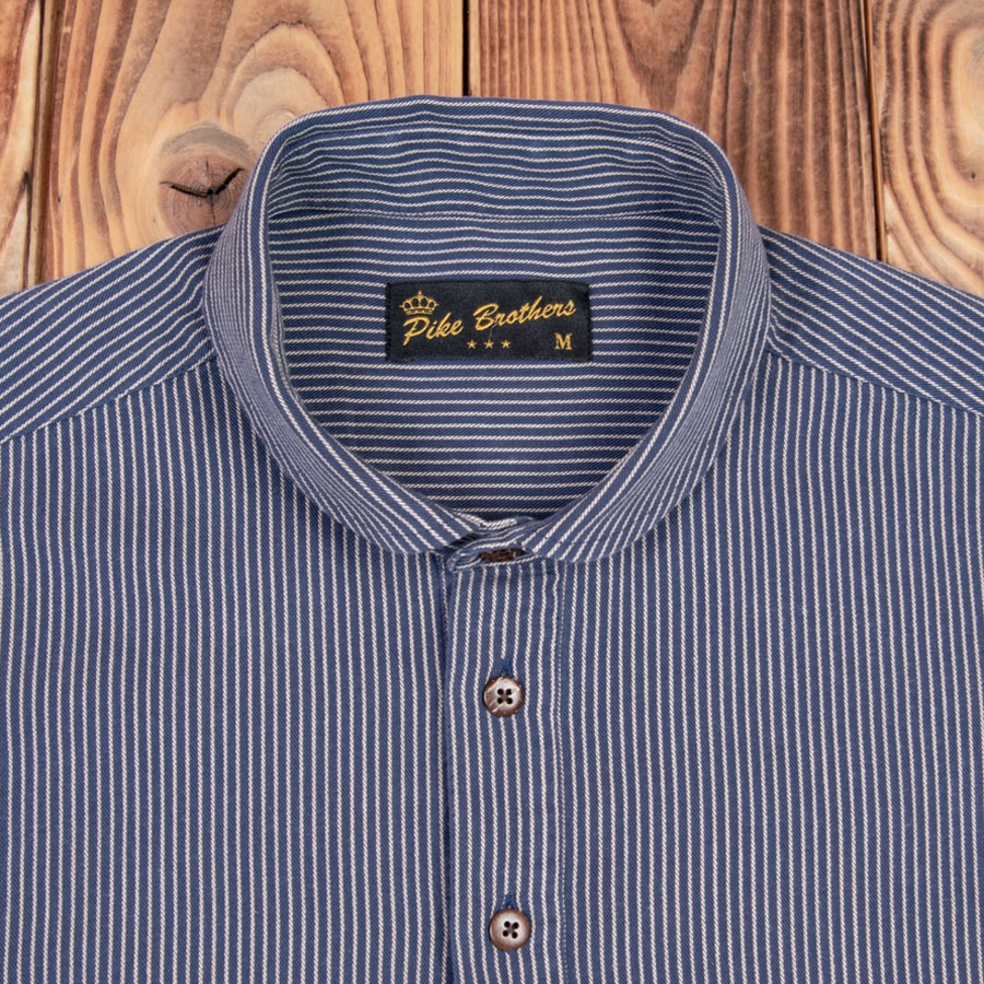 1908 Miner Shirt Treves blue (arbetsskjorta/Pike Brothers)
