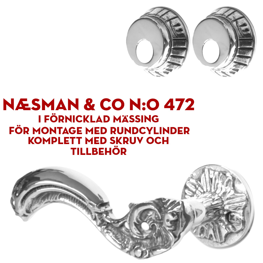 (bild för) Næsman & Co N:o 472 förnicklat för dubbla rundcylindrar 