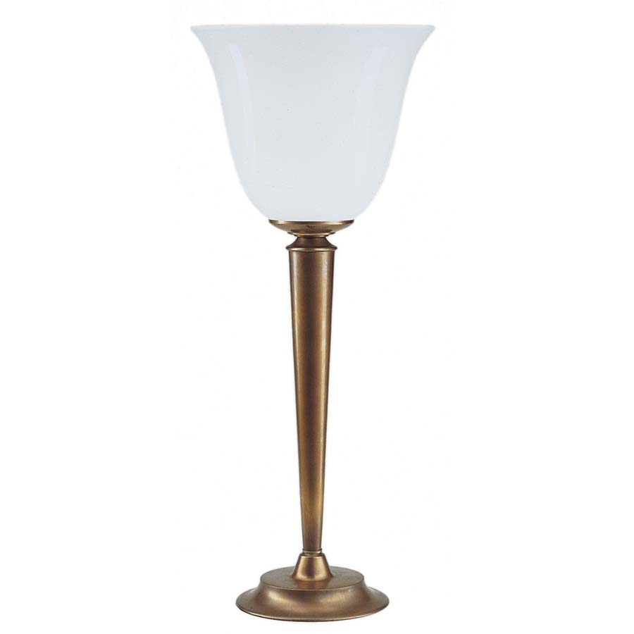 Bordlampa Art déco uppåtriktad med vasformad skärm