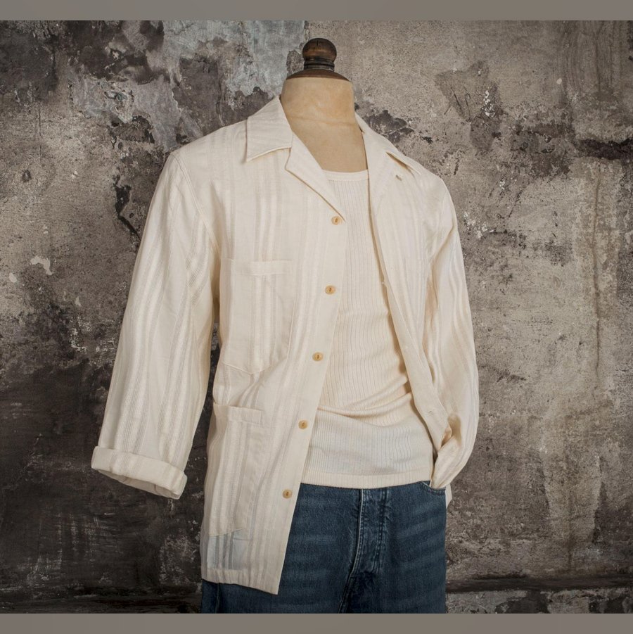 (bild för) La Chemise Cuba "Guayabera" (skjorta/Fleurs de Bagne)