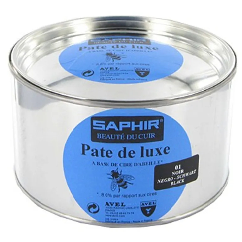 (bild för) Saphir Pate de luxe (skokräm) 3 olika färger ett halvt kilo