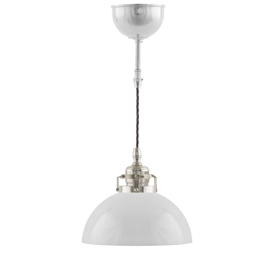 Ferlin förnicklad med större vit kupolskärm (bild för) Ferlin förnicklad med större vit kupolskärm